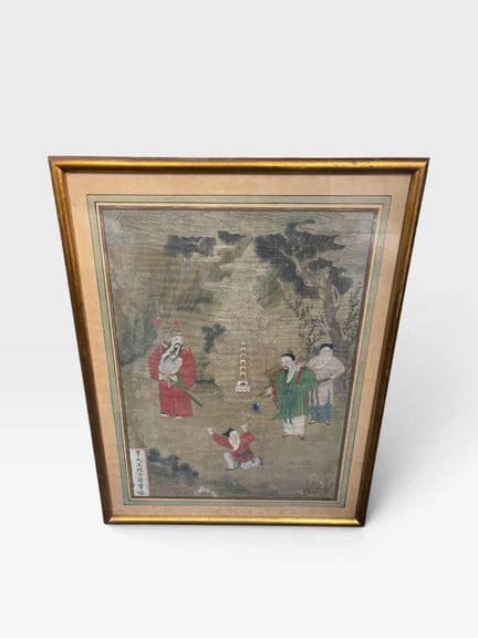 CINA, Dinastia Qing
Dipinto a inchiostro e colori 
