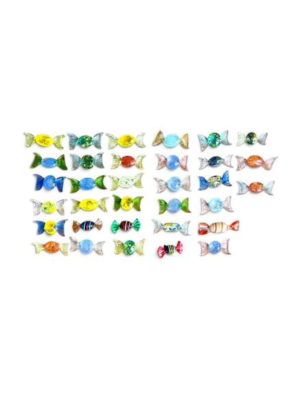 MURANO
Set di caramelle portacoltelli in vetro col