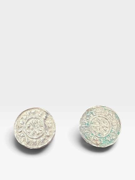 Francia 

Lote de dos monedas feudales compuesto p