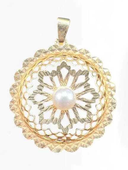 Colgante de oro amarillo de 18 quilates (750 milés