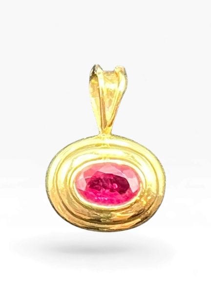 Colgante de oro amarillo de 18 quilates (750 milés