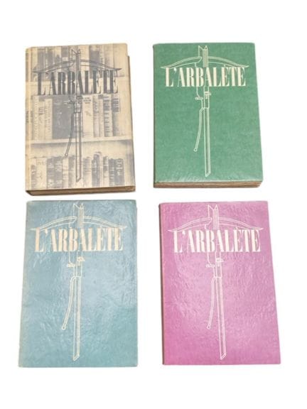 《ARBALETE》。第9、11、12、13卷。里昂，巴尔贝扎特出版社，1944年、1946年、19