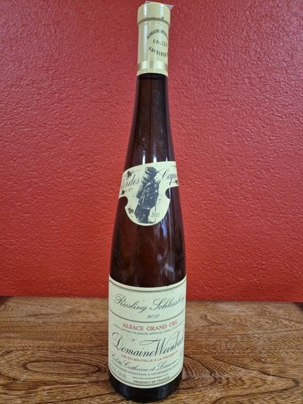 Una botella de RIESLING Vendanges Tardives 2011 de
