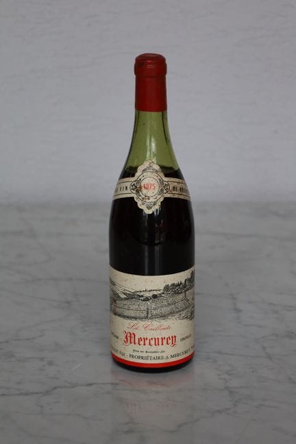 Una botella de Château Mercurey, La Cailloute, 197