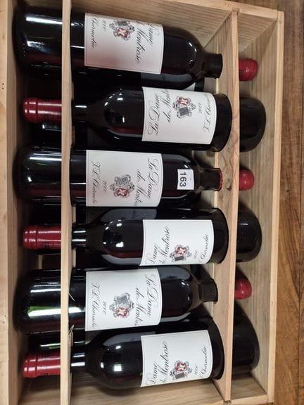 Caisse bois dooue bouteilles Dame de Montrose St E