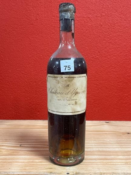 Una botella de Château Yquem, añada de 1920.
Parte