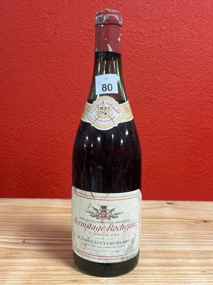 Una botella de Hermitage Rochefine, H. Jaboulet-Ve