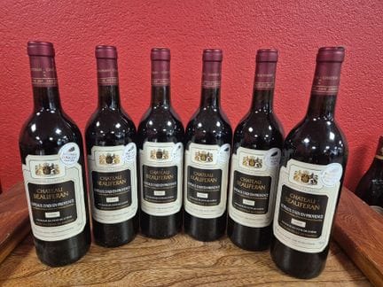 Six bouteilles de château Beauféran Coteaux d'Aix 