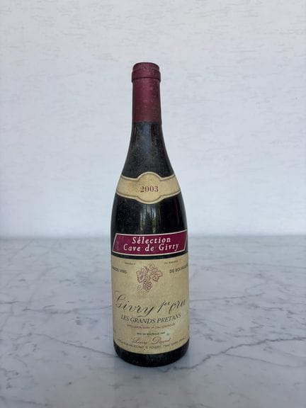 Una botella de Givry 1er cru, Les Grands Pretans, 