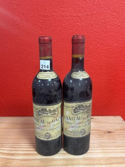 Deux bouteilles Château du Gazin, Côtes Canon-Fron