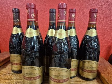 Sept bouteilles Châteauneuf du Pape Domaine Durieu