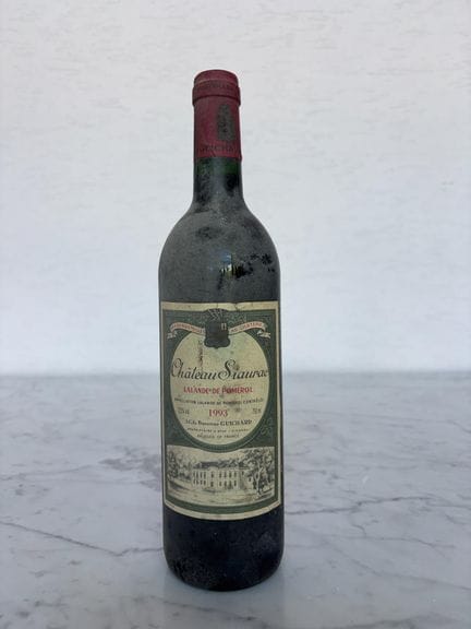 Una botella de Château Siaurac, Lalande de Pomerol