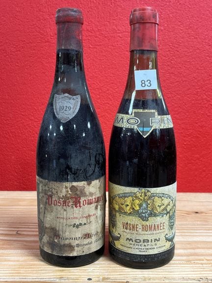 Dos botellas de Vosne-Romanée Morin Père et Fils y