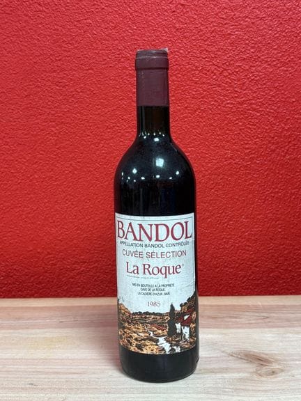 Une bouteille de BANDOL 1985 La Roque (cuvée sélec