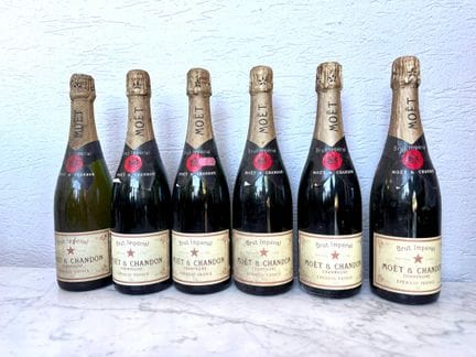 Seis botellas de Moët &amp; Chandon Brut Imperial
