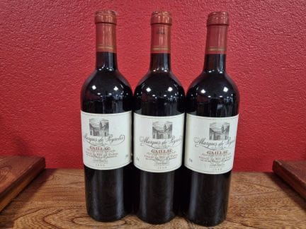 Trois bouteilles de Gaillac Marquis de Peyroles 19