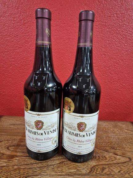 Deux bouteilles de Beaumes de Venise Côtes du Rhôn