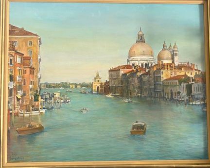Guy SERADOUR
Venise
Huile sur toile 
Signée en bas