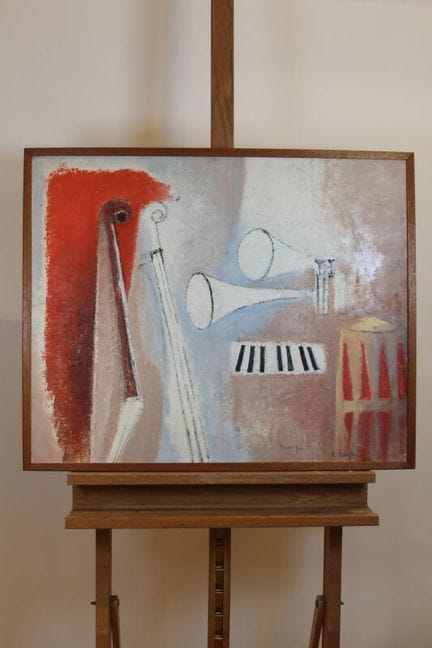 Raymond DAUPHIN (1910-1995)
Musique
Huile sur pann
