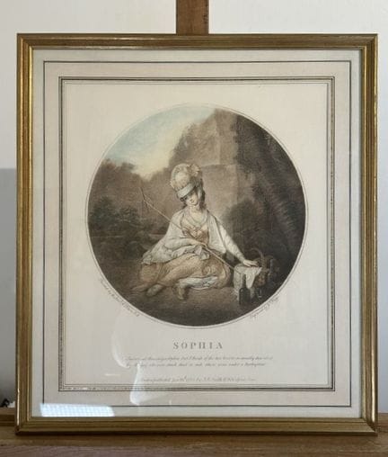 Estampe d'après Matthew William Peters (1742-1814)