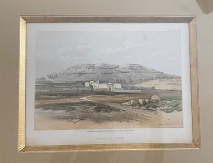 D'après David Roberts
Medinet Abou, Thèbes
Gravure
