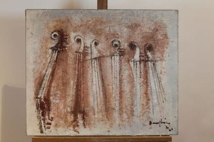 Raymond DAUPHIN (1910-1995)
Violons 
Huile sur toi