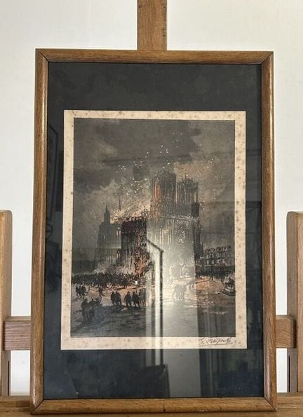 Ecole FRANCAISE du XXème siècle
L'incendie de la c