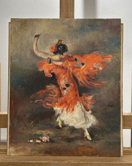 Danseuse d'après « Le chale rouge » de Antoine Cal