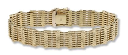 Gold bracelet
2nd half 20th century
14k gold
l. 17
