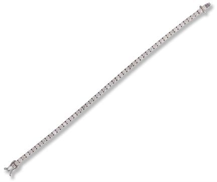Tennis bracelet
late 20th/early 21st century
14k w