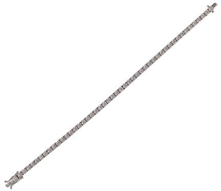 Tennis bracelet
late 20th/21st century
18k white g
