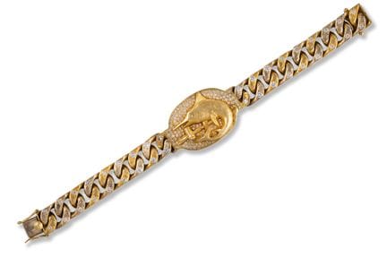 Gold bracelet with diamonds
late 20th/21st century