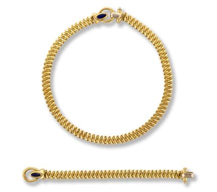 Gold necklace and bracelet
2nd half 20th century
1