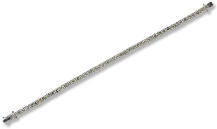 Tennis bracelet
late 20th/21st century
14k white g