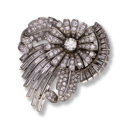 Blossom brooch
1st half 20th century
platinum, 14k