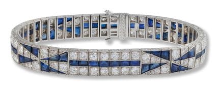 Sapphire bracelet
1920s/1930s
platinum, Old Europe