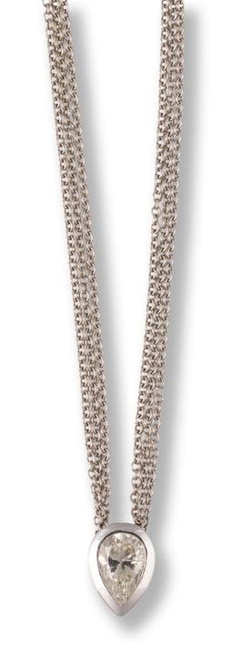 Diamond necklace
2nd half 20th century
18k white g