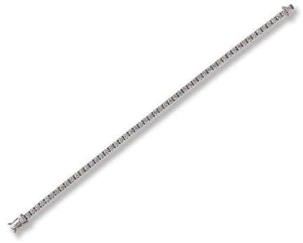 Tennis bracelet
late 20th/21st century
18k white g