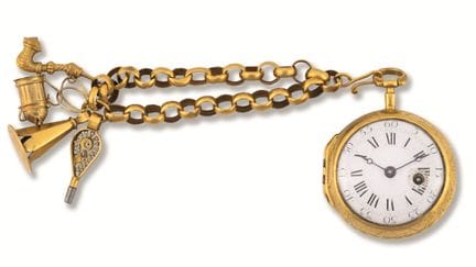 Reloj de bolsillo

Finales del siglo XVIII
Caja: l