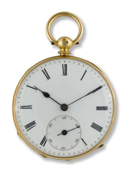 Orologio da tasca
Inizio del XIX secolo
Cassa: oro