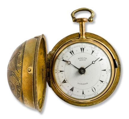 Reloj de bolsillo
Finales del siglo XVIII
Caja: la