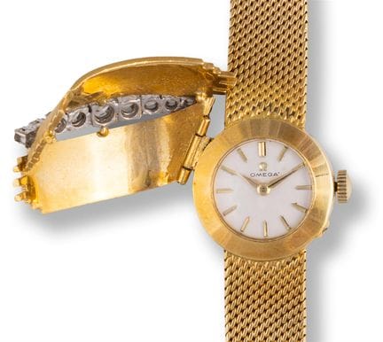 欧米茄

欧米茄
“Montre à Secret”腕表
表壳和表带由Eszeha制作，约1960年
