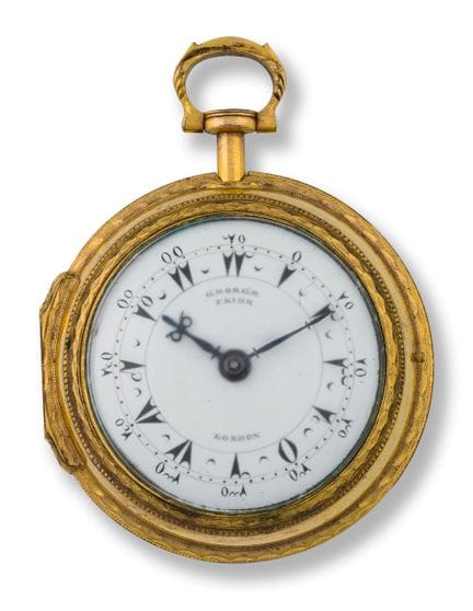 Reloj de bolsillo
Mediados del siglo XVIII
Caja: m