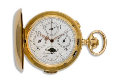 Orologio da tasca con ripetizione dei minuti e cro