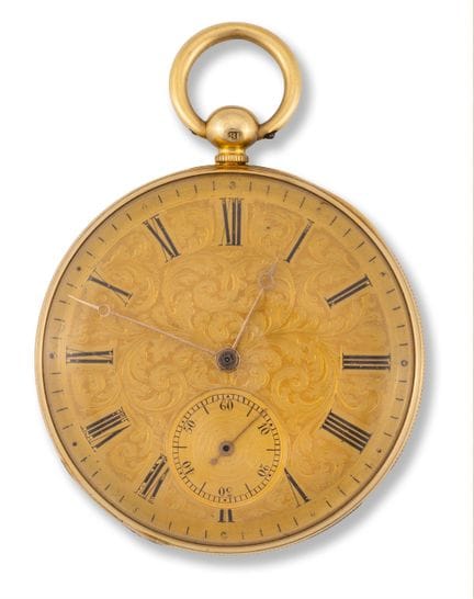 Orologio da tasca
Prima metà del XIX secolo
Cassa: