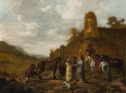 Atribuido a Johannes Lingelbach, Fráncfort del Men