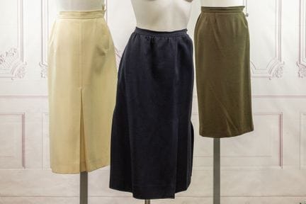 SAINT LAURENT Rive Gauche - Lot de trois jupes, l'