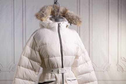 MONCLER - Veste doudoune matelassée blanc irisé, c