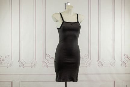 COURREGES - Mini robe sans manches, à bretelles en