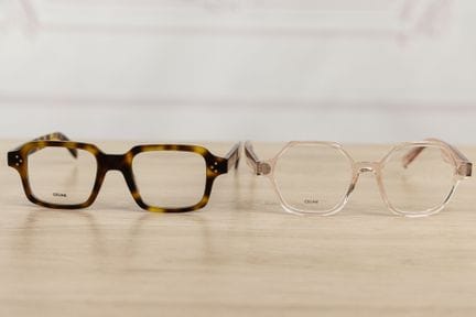 CELINE - Lot de deux paires de lunettes de vue, ve